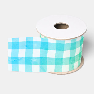 Green Kariert Gingham Country Farmhouse Simple Gro Ripsband