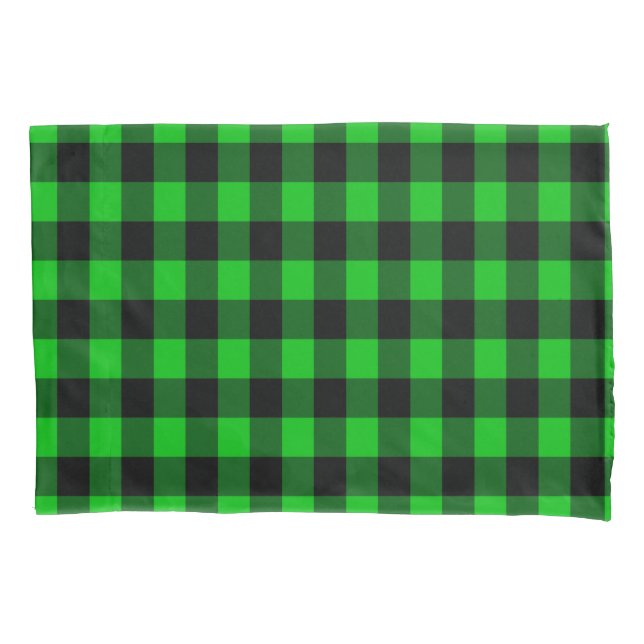 Green Kariert Pillow Case Kissenbezug (Vorderseite)