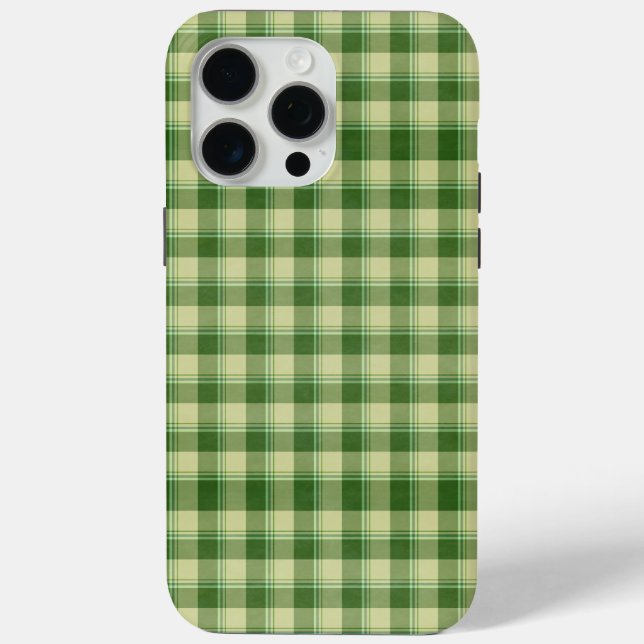Green Kariert Saint Patrick's Day Case-Mate iPhone Hülle (Rückseite)