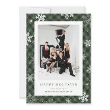 Green Kariert Snowflake Foto Corporate Business