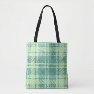 Green Kariert Tote Bag