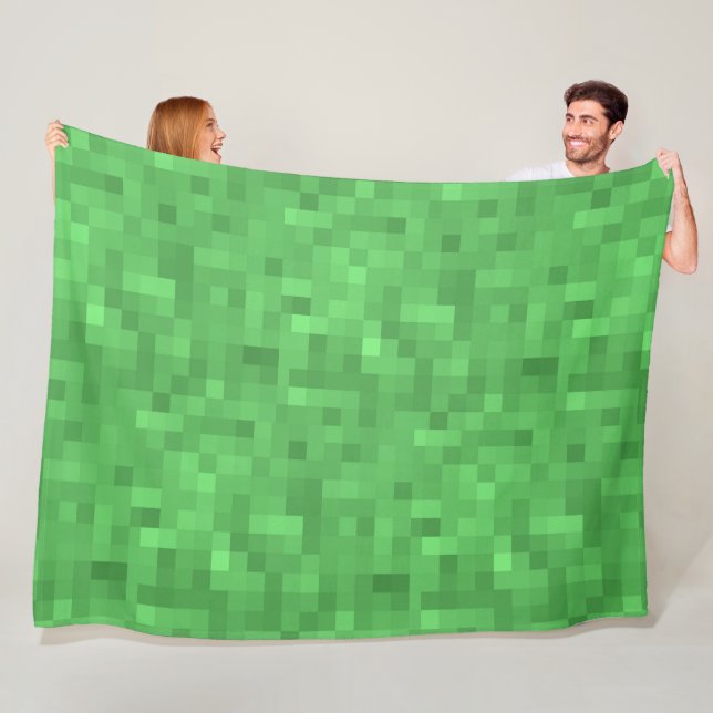 GREEN Kariertes Muster Fleecedecke (Beispiel)