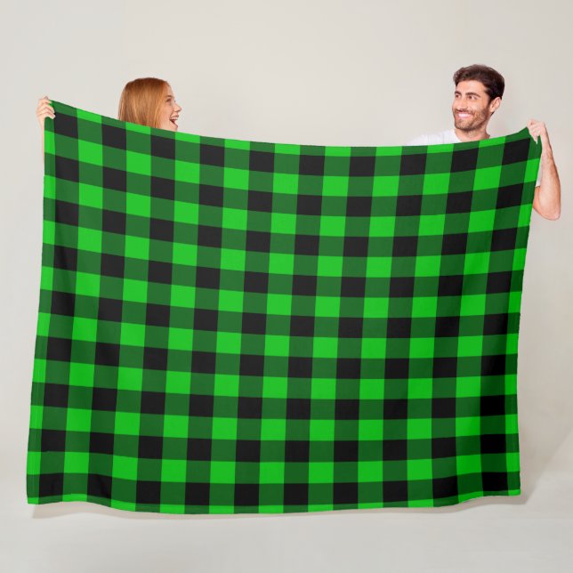 Green Karo Fleece Blanket (Beispiel)