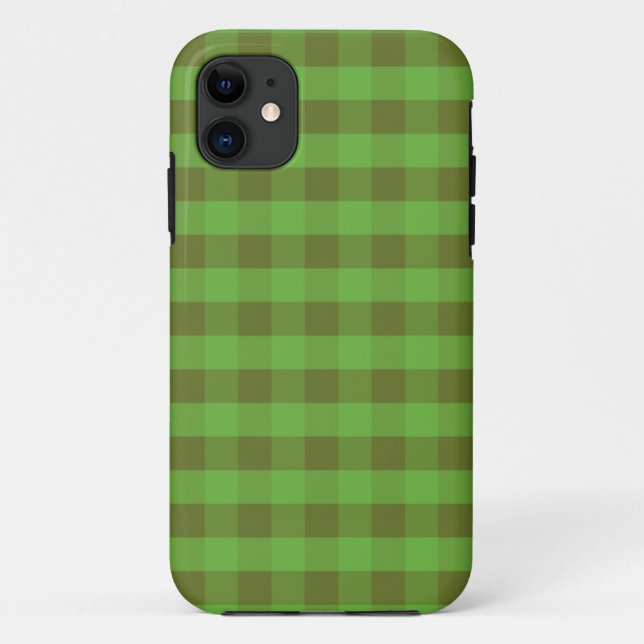 Green Karo im Landstil, iPhone 5/5 Case-Mate Hülle (Rückseite)