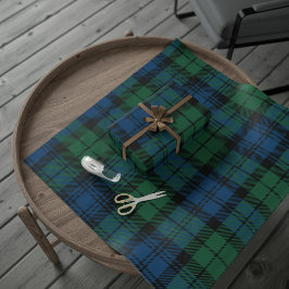 Green Karo Kariert Rustic Classic Campbell Tartan Geschenkpapier