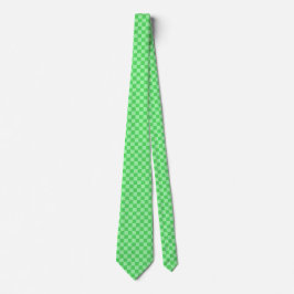 Green Karo Neck Tie Krawatte