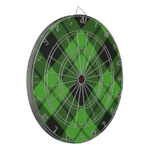 Green Karo Tartan Dartscheibe