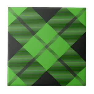 Green Karo Tartan Fliese