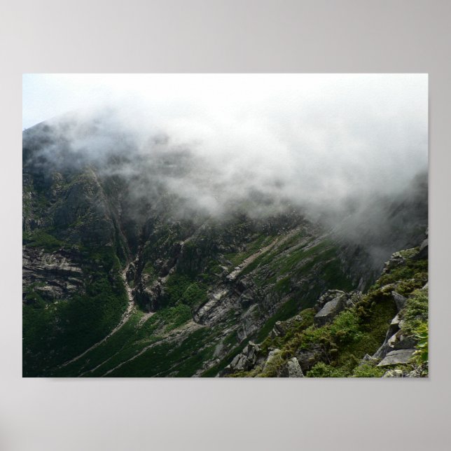 Green Katahdin Mountainside, Maine Poster (Vorne)