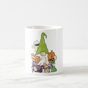 Green Kawaii Halloween Gnome Cartoon Illustration Kaffeetasse