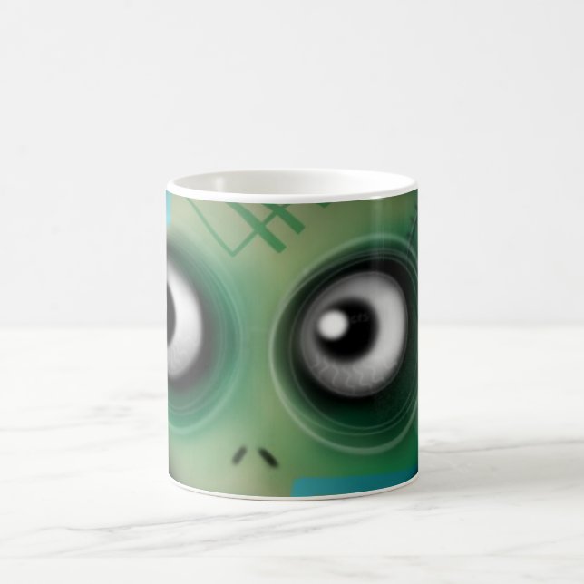 Green Kawaii Monster Tasse (Mittel)
