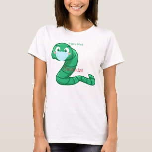 Green Kawaii Worm Thunder_Cove T-Shirt