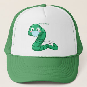 Green Kawaii Worm Thunder_Cove Truckerkappe