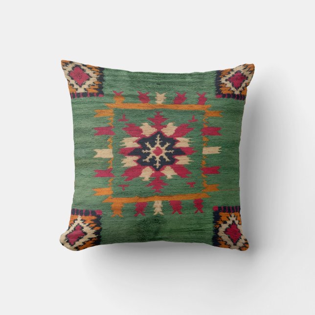 Green Kilim Pillows USA: Ein Kulturakzent für Kissen (Vorderseite)