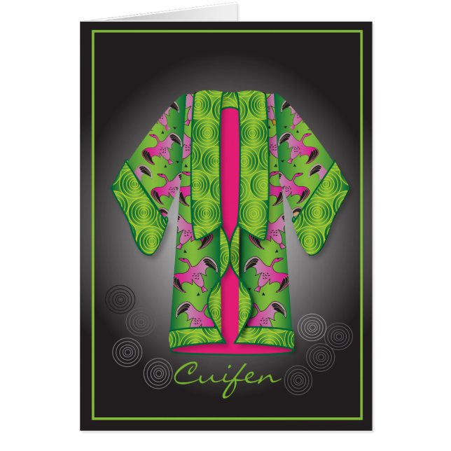 Green Kimono Card (Vorne)