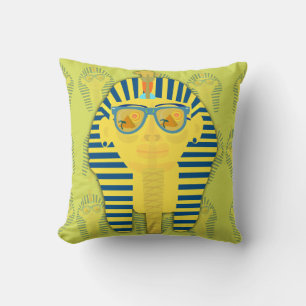 Green King Tut mit Sonnenbrillen Kissen