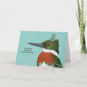 Green Kingfisher Kompliment Card/Freundschaft Karte