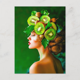 Green Kiwi Crown mit Fresh Style Feiertagspostkarte