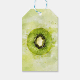 Green Kiwi Gift Tag Geschenkanhänger