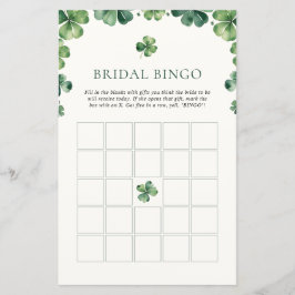 Green Kleeblatt Brautparty Bridal Bingo