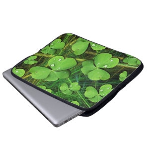 Green Kleeblatt Clover St Patrick's Day Laptop Sle Laptopschutzhülle