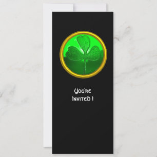 GREEN KLEEBLATT GEMSTONE ,ST PATRICK'S DAY PARTY EINLADUNG