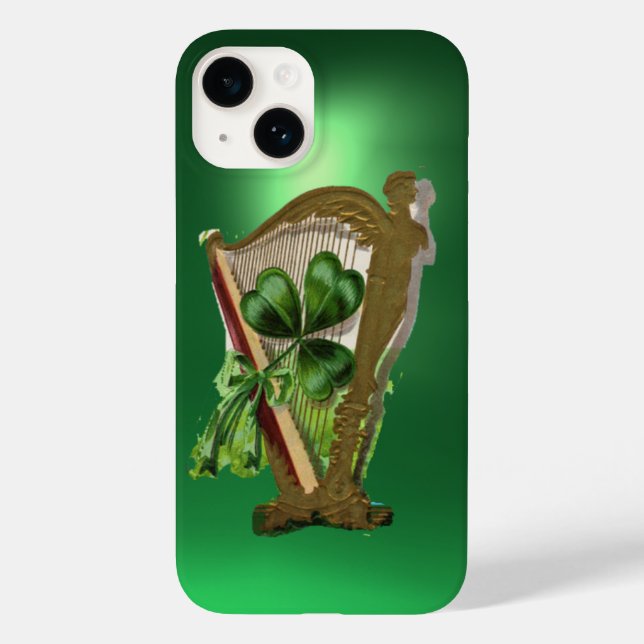 GREEN KLEEBLATT HARP green Case-Mate iPhone Hülle (Rückseite)