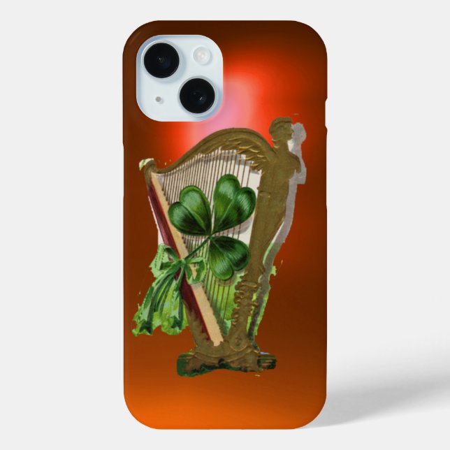 GREEN KLEEBLATT HARP Orange Case-Mate iPhone Hülle (Rückseite)