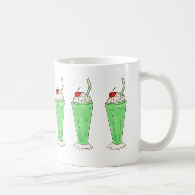 Green Kleeblatt Ice Cream Shake St. Patrick's Tass Tasse (Rechts)