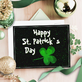 Green Kleeblatt Irish Happy St Patrick`s Day Feiertagspostkarte