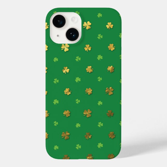 Green Kleeblatt Irish iPhone / iPad Fall Case-Mate iPhone Hülle (Rückseite)