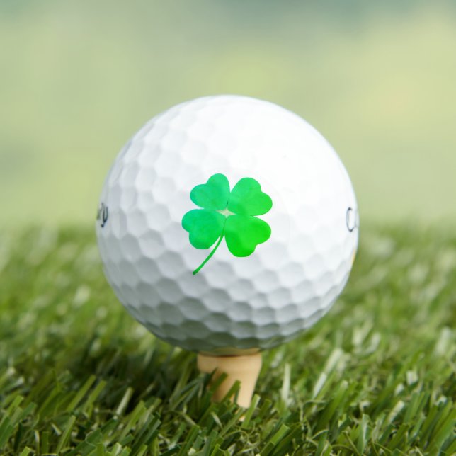Green Kleeblatt Irish St. Patrick's Day 4Kevin Golfball (Insitu T-Shirt)