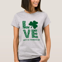 Green Kleeblatt Liebe Irish Fun St. Patrick's Day