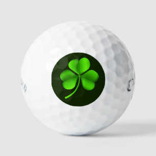 Green Kleeblatt on Dark Green css gbcnt Golfball