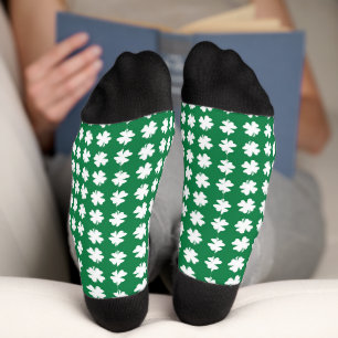 Green Kleeblatt Pattern St. Patrick's Day Socken
