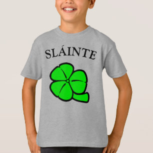 Green Kleeblatt Saint Patrick's Day Floral Art T-Shirt