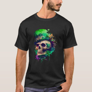 Green Kleeblatt Skull Irish Ireland St Patricks Da T-Shirt