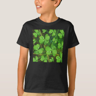 Green Kleeblatt St Patrick Kids Dark T - Shirt
