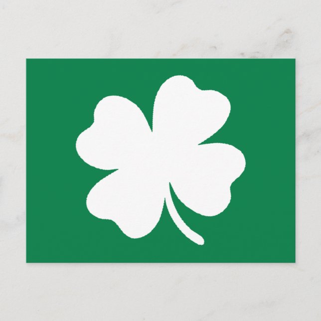 Green Kleeblatt St Patricks Day Ireland Postcard Postkarte (Vorderseite)