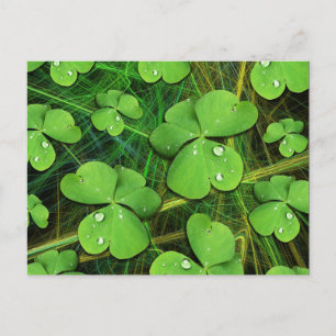 Green Kleeblatt St Patrick's Day Postcard Postkarte