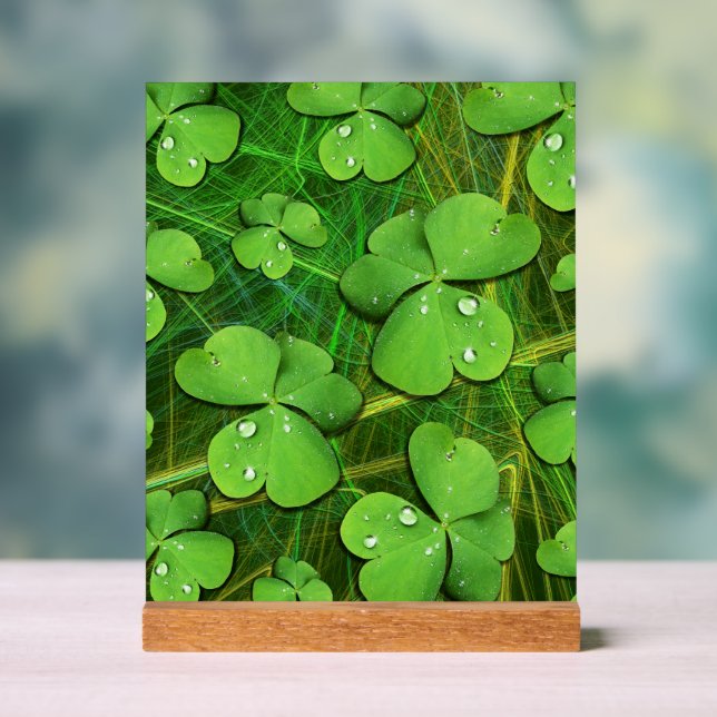 Green Kleeblatt St Patrick's iPhone 5 Case-Mate Acrylschild (Neutral)