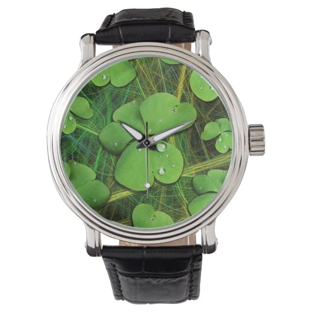 Green Kleeblatt St Patrick's iPhone 5 Case-Mate Armbanduhr (Vorderseite)