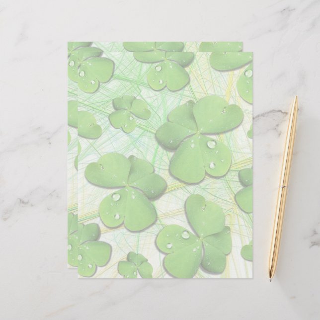 Green Kleeblatt St Patrick's iPhone 5 Case-Mate Briefbogen (Vorderseite/Rückseite Beispiel)