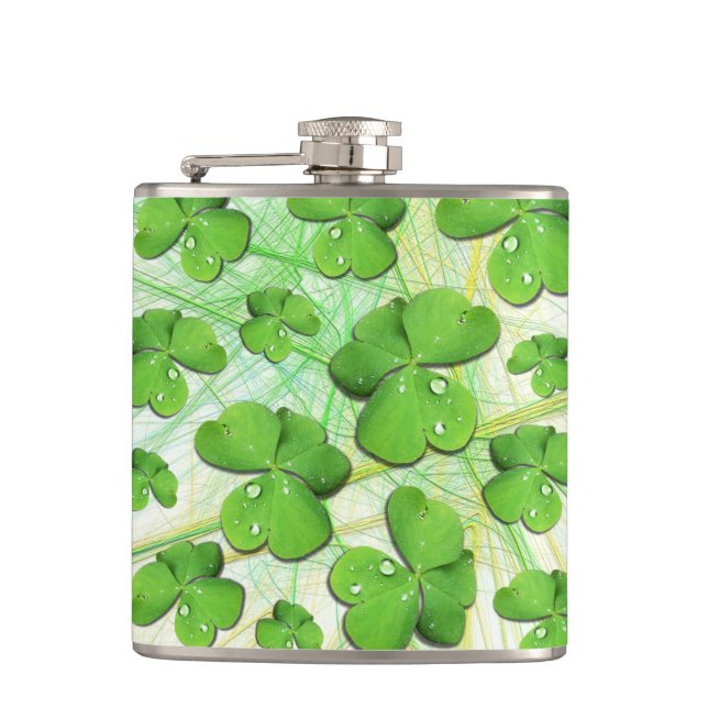 Green Kleeblatt St Patrick's iPhone 5 Case-Mate Flachmann (Vorderseite)