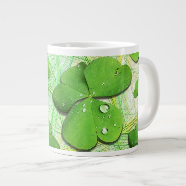 Green Kleeblatt St Patrick's iPhone 5 Case-Mate Jumbo-Tasse (Vorderseite Rechts)