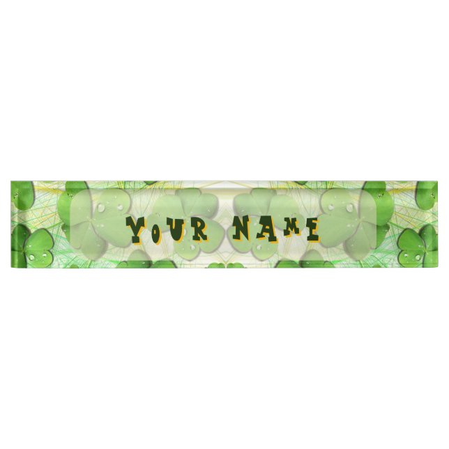Green Kleeblatt St Patrick's iPhone 5 Case-Mate Namensplakette (Vorderseite)