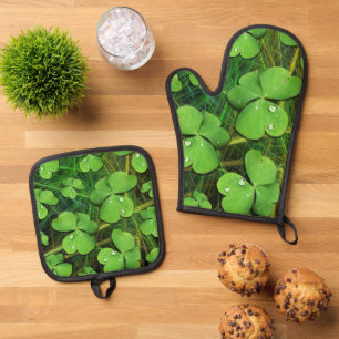 Green Kleeblatt St Patrick's iPhone 5 Case-Mate Ofenhandschuh & Topflappen-Set