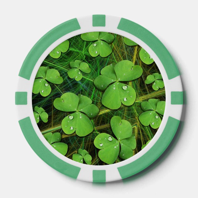 Green Kleeblatt St Patrick's iPhone 5 Case-Mate Pokerchips (Vorderseite)