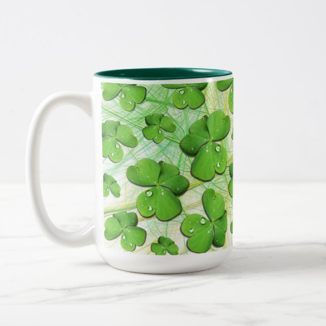 Green Kleeblatt St Patrick's iPhone 5 Case-Mate Zweifarbige Tasse (Links)