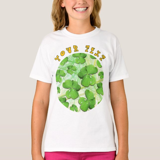 Green Kleeblatt St Patrick's T-Shirt (Vorderseite)